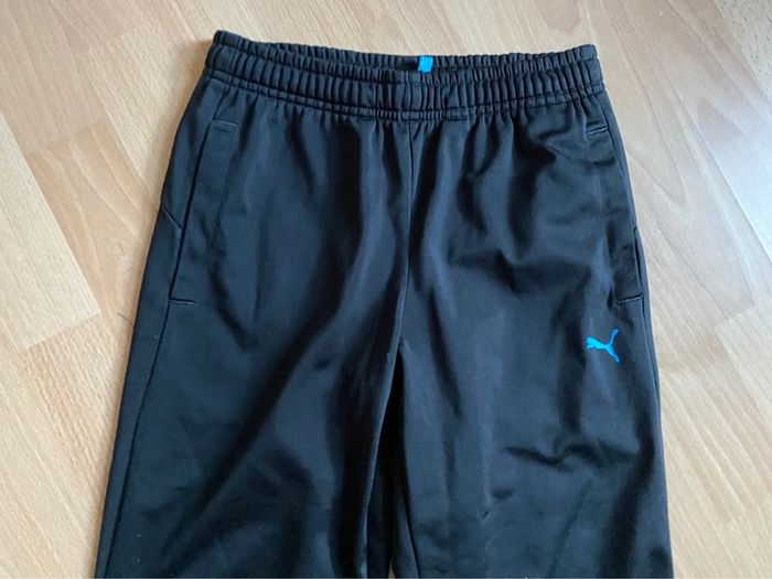 Beau pantalon/jogging noir Puma T. 9-10 ans/140 cm garçon - photo numéro 3