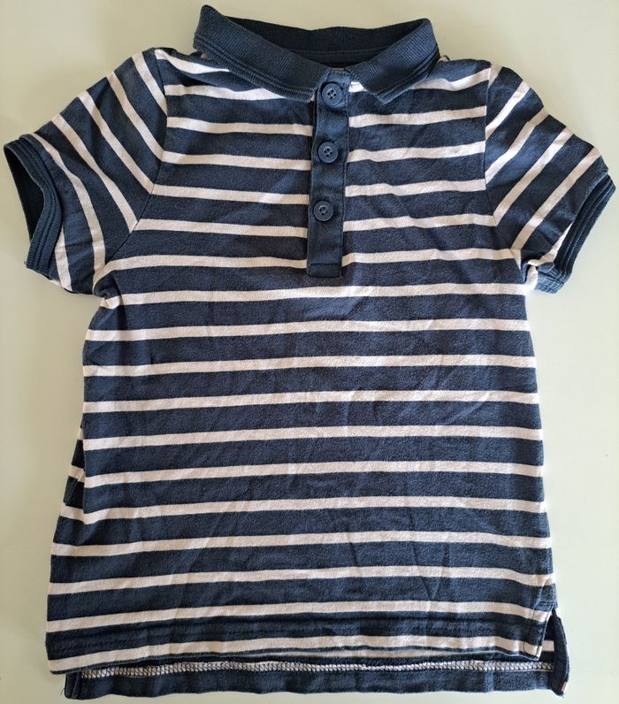 Polo marinière MC garçon 5 ans TBE - photo numéro 2
