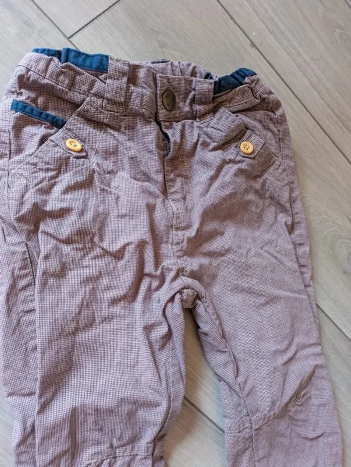 Pantalon doublé Kiabi little hipster 3 ans - photo numéro 2