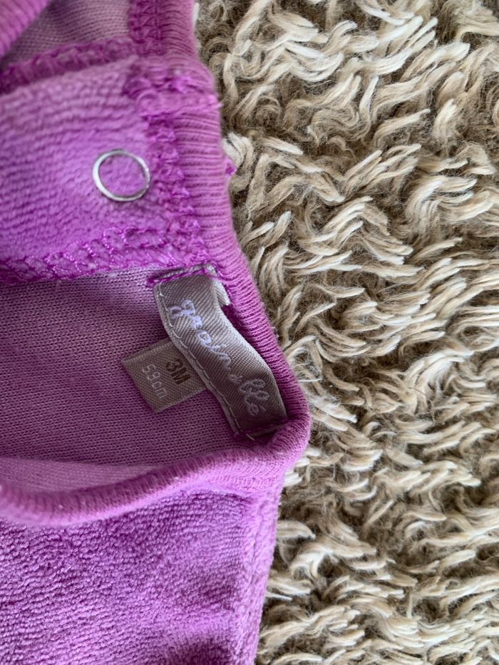 Pyjama velours - Grain de blé - 3 mois - photo numéro 4