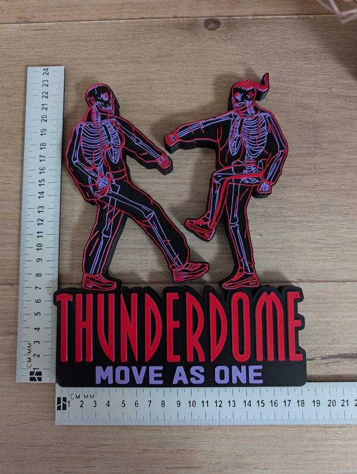Thunderdome Move as One logo décoratif 18x23cm Excellent état - photo numéro 5