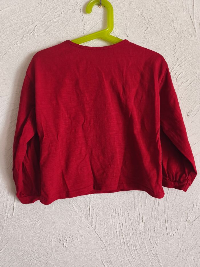 T-shirt rouge chat - photo numéro 3