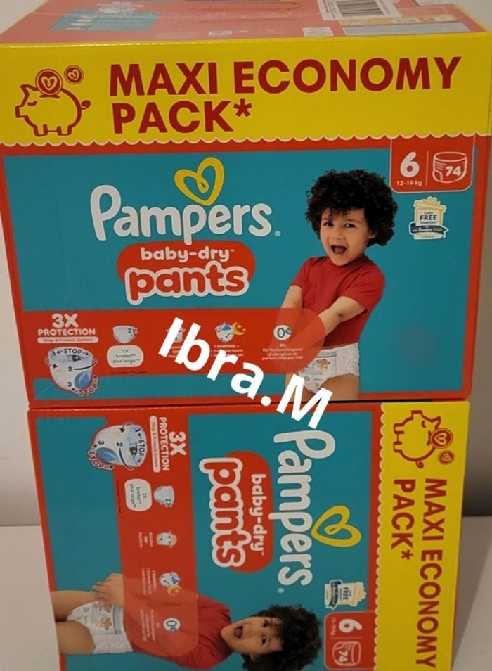 Couches pampers pants taille 6