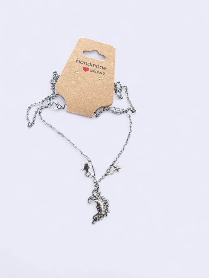 Collier argent lune - photo numéro 3