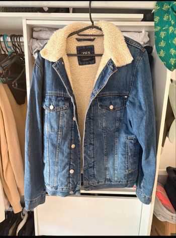 Veste en Jean moumoute 