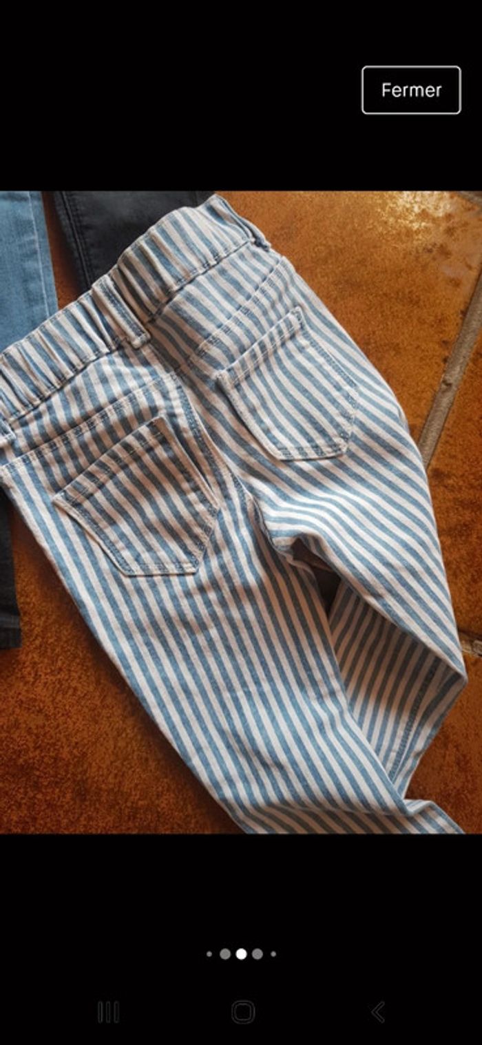 Jean skinny à rayures kiabi 5ans - photo numéro 3