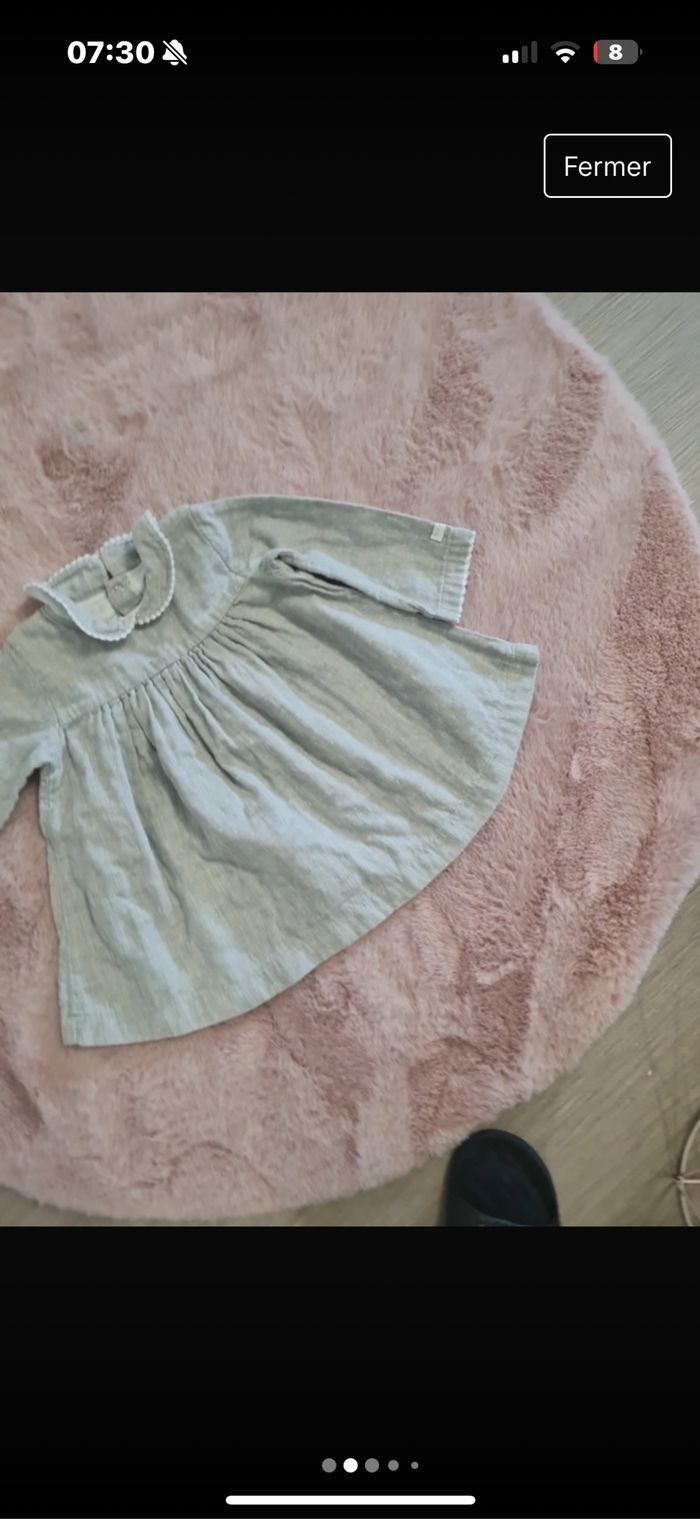 Très jolie robe petit bateau 12 mois - photo numéro 2