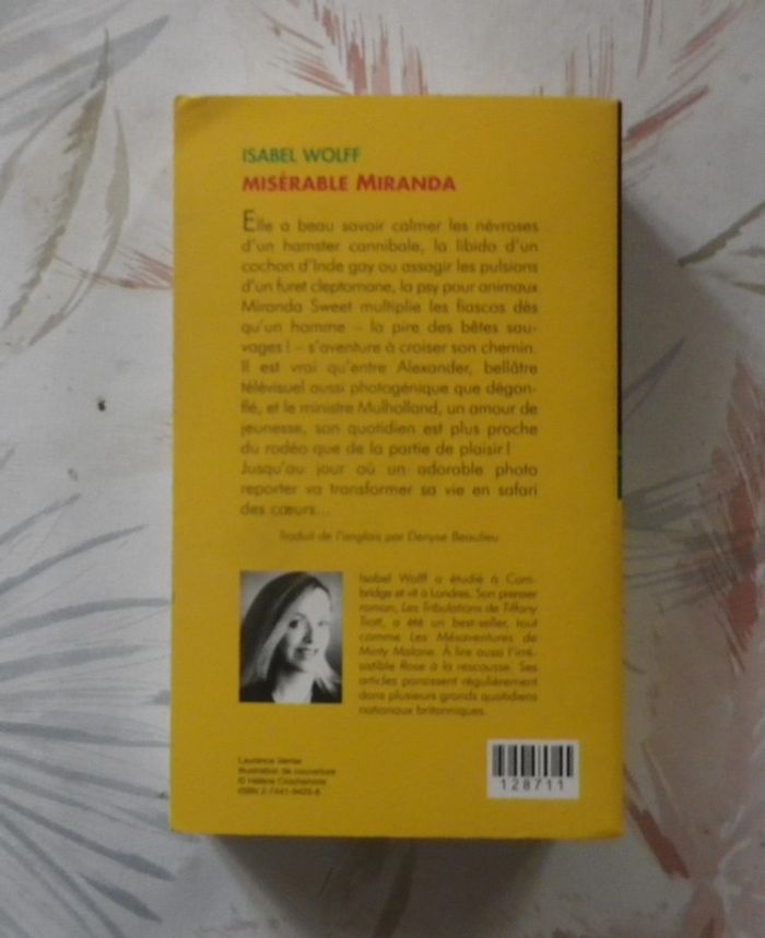 Misérable Miranda de Isabel Wolff Ed. Piment France Loisirs - photo numéro 2