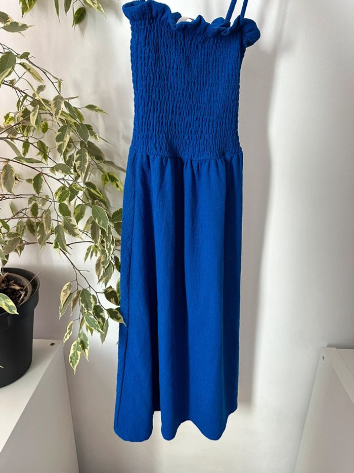 Robe bleu h&m mi longue