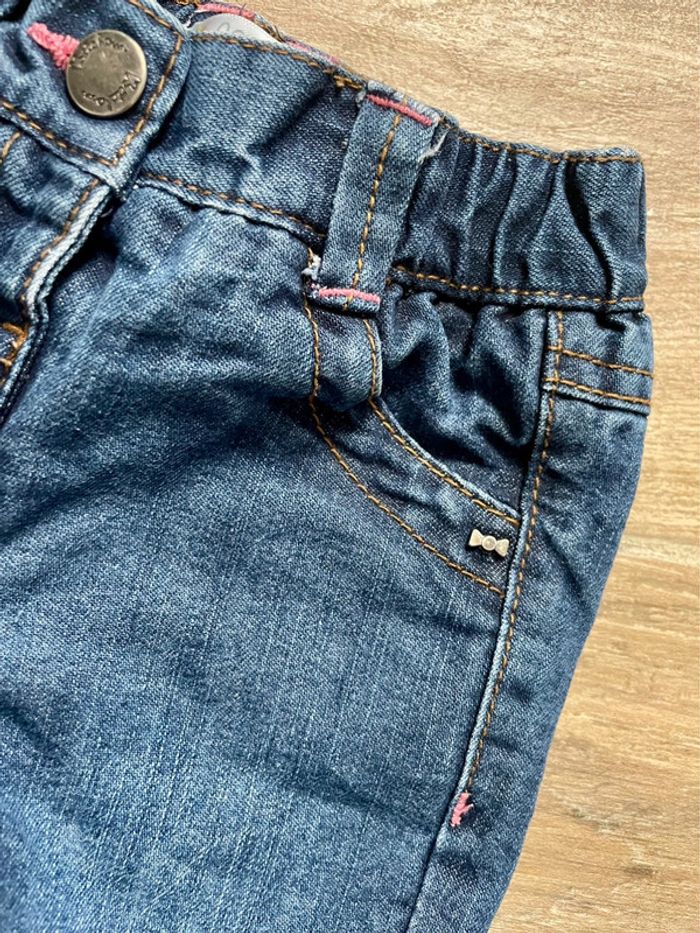 Ensemble tee-shirts et jeans bébé fille - 6 mois - photo numéro 2