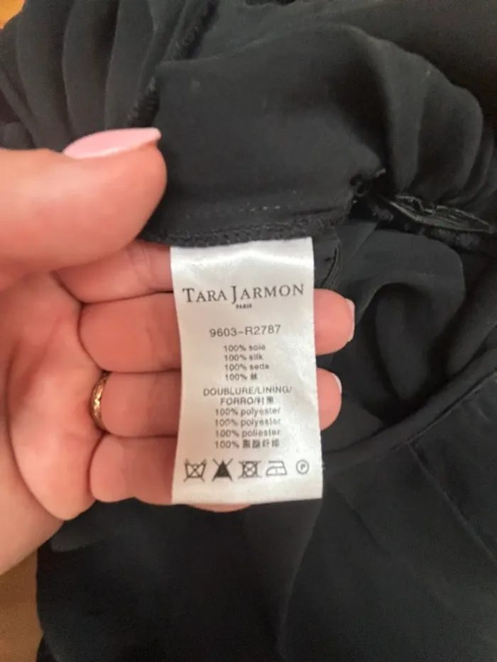 🖤 Robe midi noire en soie – Tara Jarmon – T40 - photo numéro 8