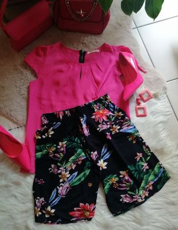 Short fleuries M/L coton Vintage