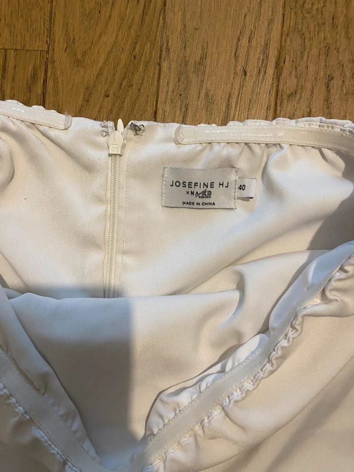 Longue robe bustier blanche taille 40 - photo numéro 3