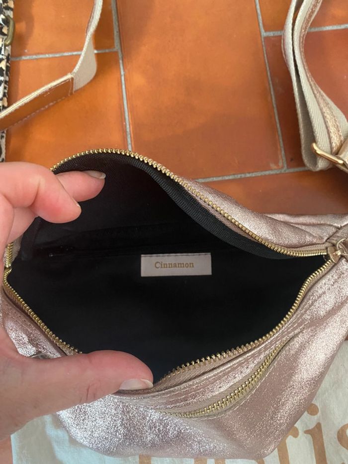 Sac banane or rosé irisé - photo numéro 7