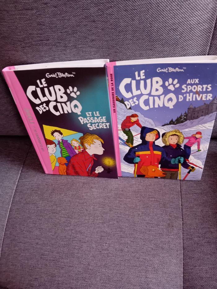 Lot de 2 livres le club des cinq hachette jeunesse