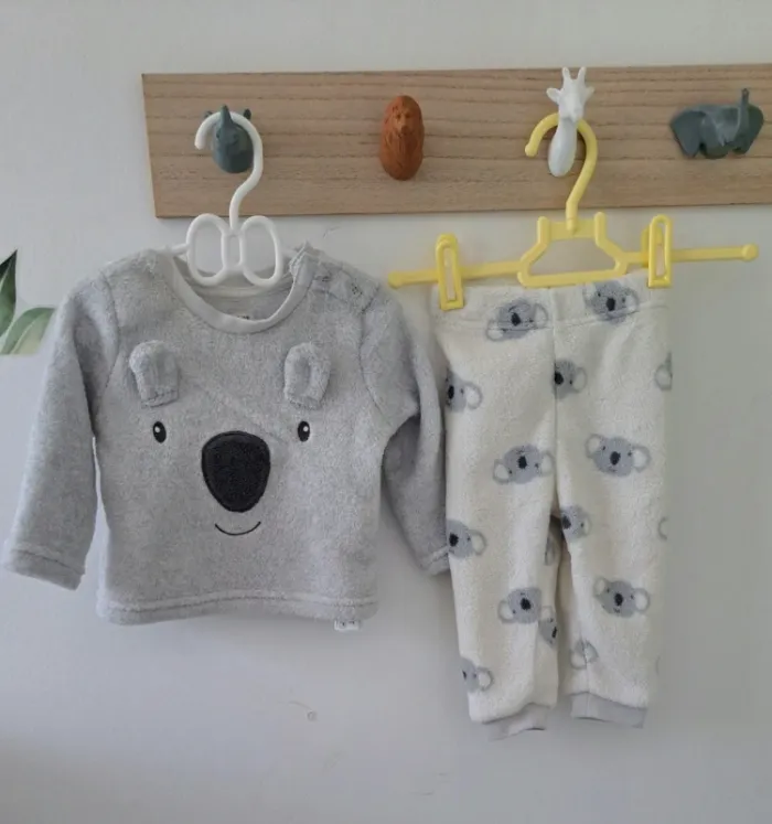 Pyjama chaud 2 pièces en 6 mois