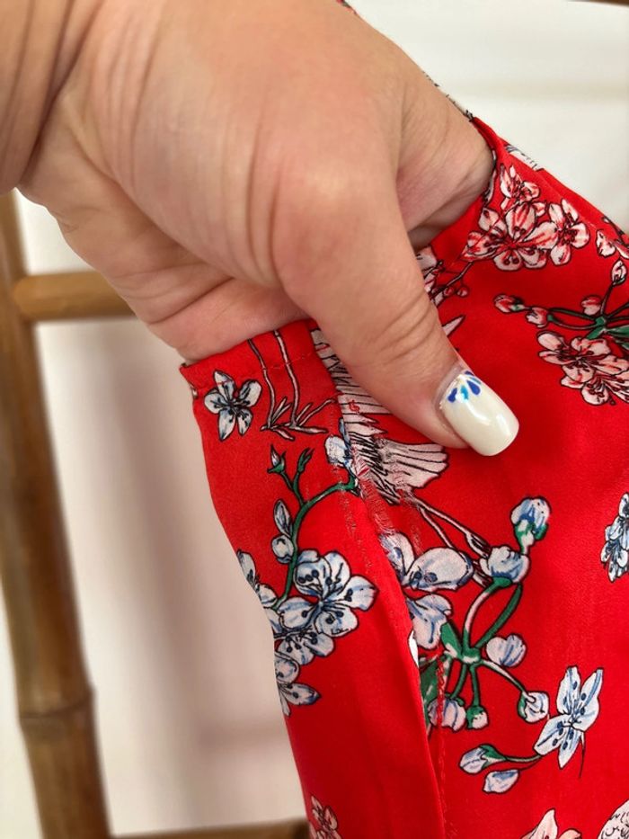 Débardeur rouge à motifs Promod taille S - photo numéro 5