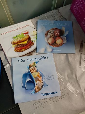 Tupperware lot de 3 livre de cuisine 