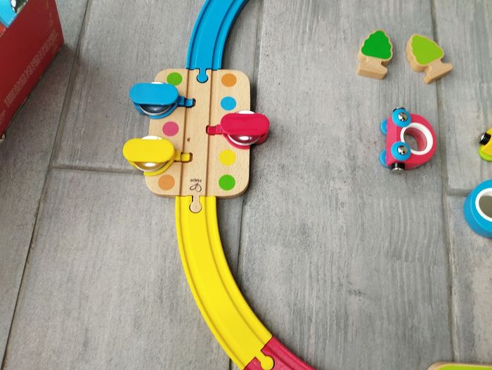 Hape - Ensemble de train en bois sonore - photo numéro 4