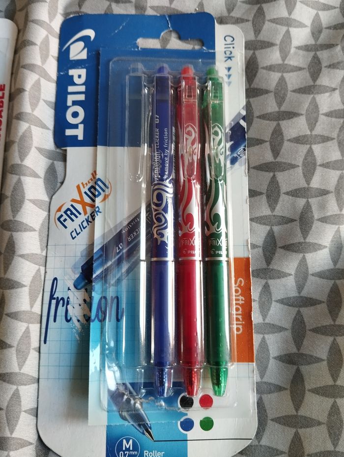 Cartouche +stylos frixion clicker neuf - photo numéro 3