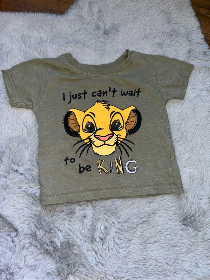 T-shirt manches courtes vert Simba - 9/12 mois - Primark