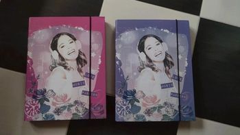 🌺 lot de 2 pochettes à rabat cartonnées violetta rose et violet