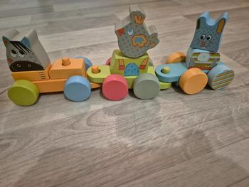 Petit train en bois - Vertbaudet