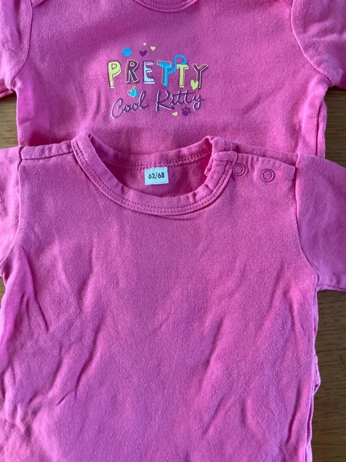 Lot 3 Body fille manches longues 2-6 mois - photo numéro 3