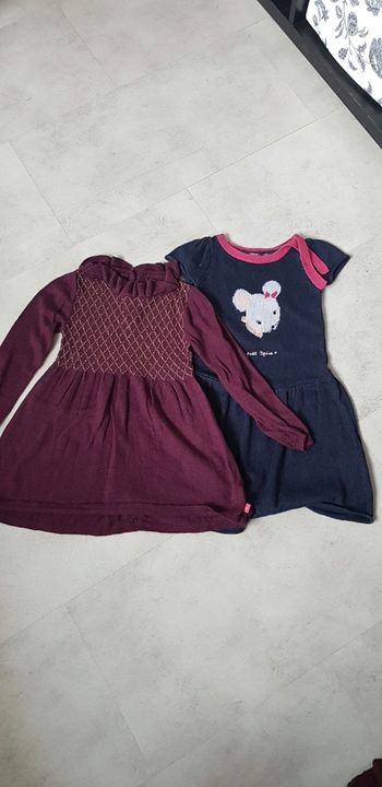 Lot 2 robes sergent major 4 ans