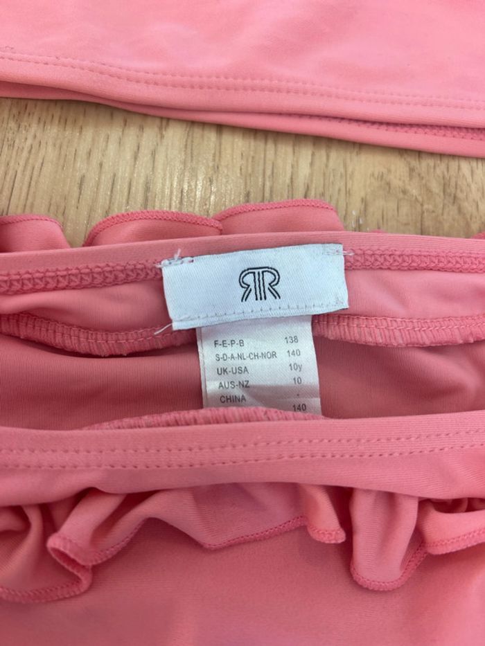 Maillot de bain rose 2 pièces taille 10 ans - photo numéro 2