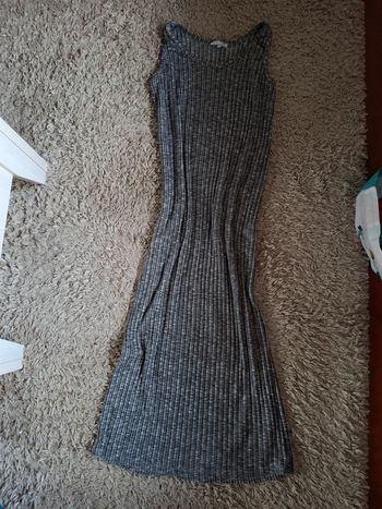 Magnifique robe longue gris femme taille m la halle