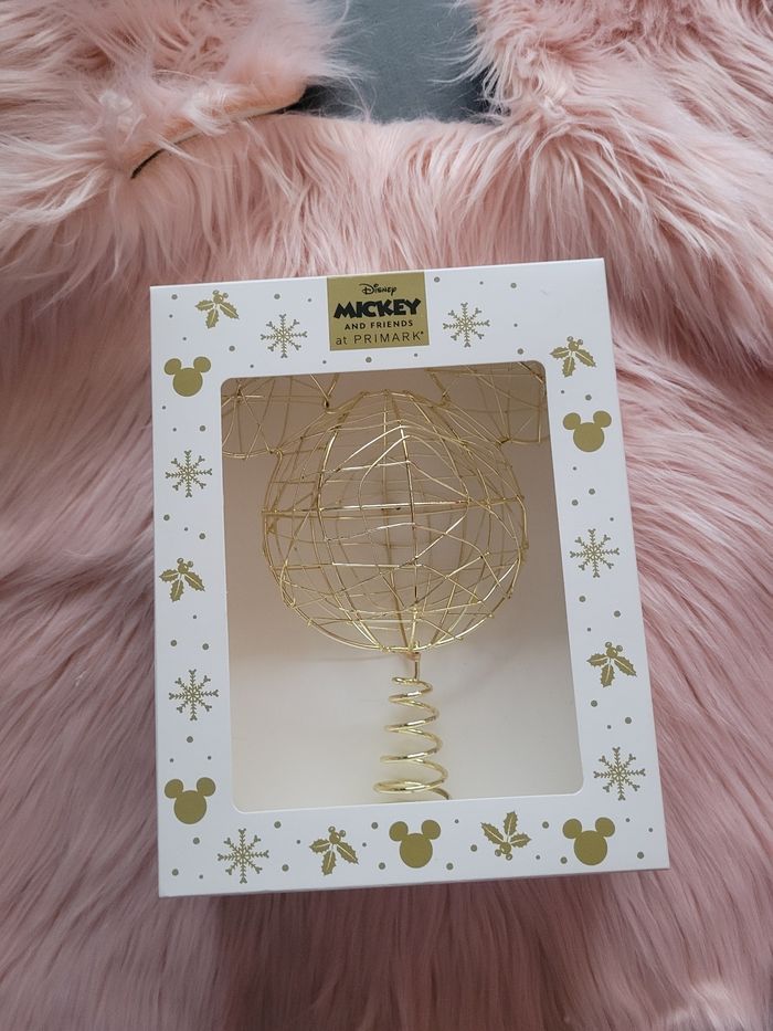 Cime sapin mickey doré