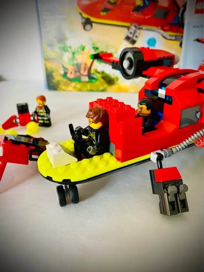 LEGO City 60413 - L’Avion de Sauvetage Des Pompiers - Complet avec Boîte et Notice - photo numéro 4