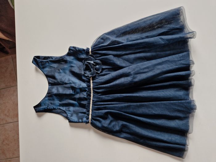 Robe bleu marine tulle 5/6 ans - photo numéro 1