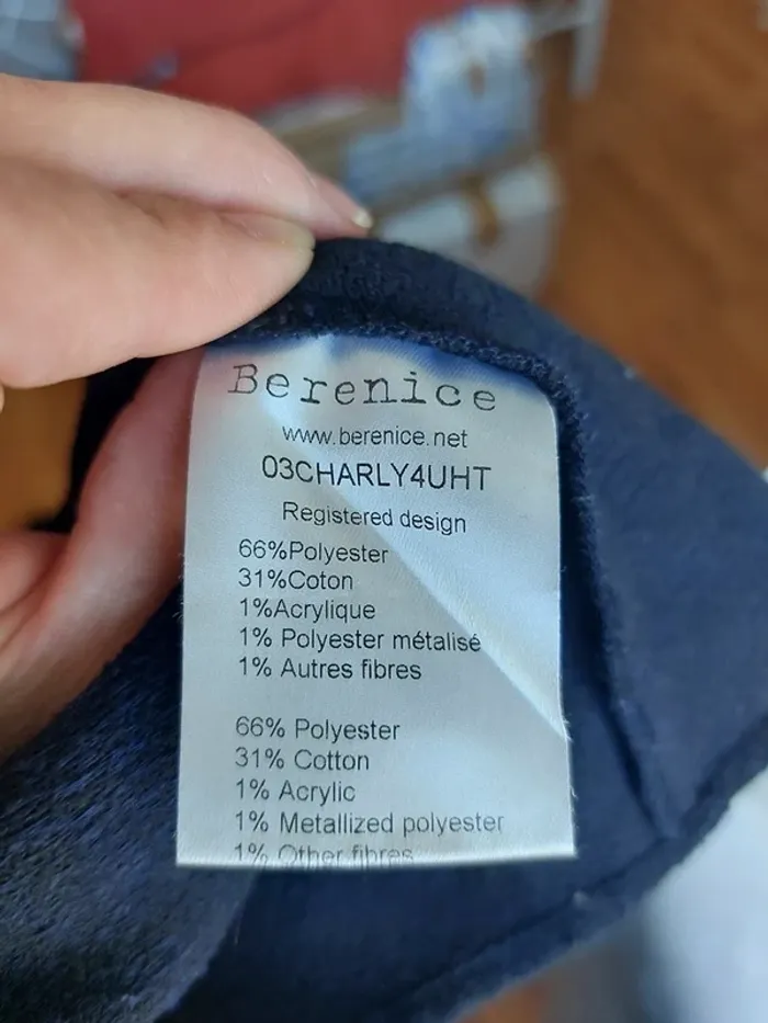 Blouse Berenice – T.36 – Marine – État : Excellent - photo numéro 4
