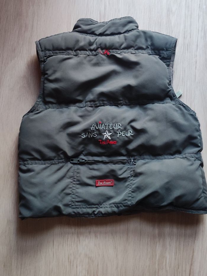 Doudoune sans manches kaki enfant 3 ans