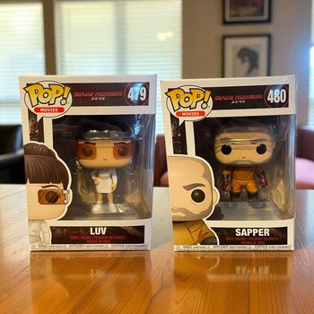 Lot 2 figurines Funko Pop Blade Runner 2049 479 Luv & 480 Sapper neuves jamais déboxées