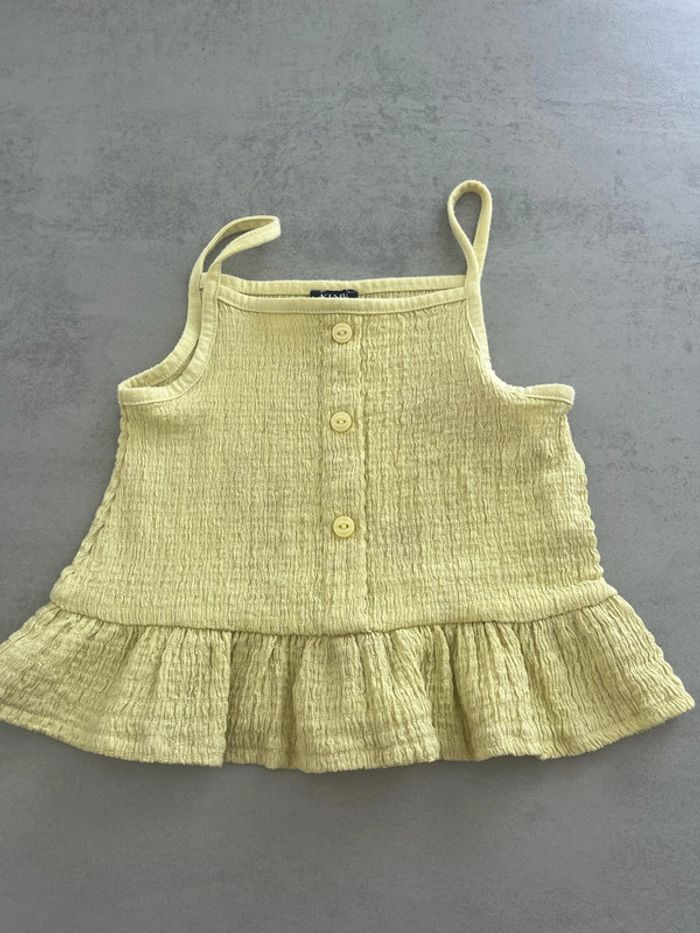 Crop top jaune kiabi