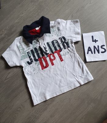 Maillot t-shirt polo 4ans garçon
