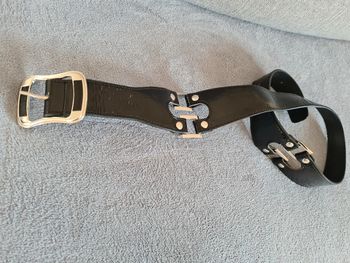 Ceinture noir et argent Asymétrique