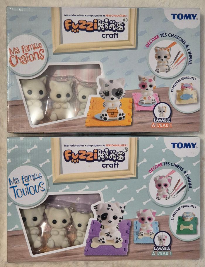 Ma famille chatons et ma famille toutous fuzzikins