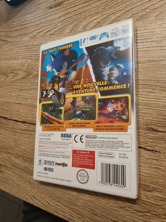 sonic unleashed la malédiction du hérisson nintendo wii complet - photo numéro 2