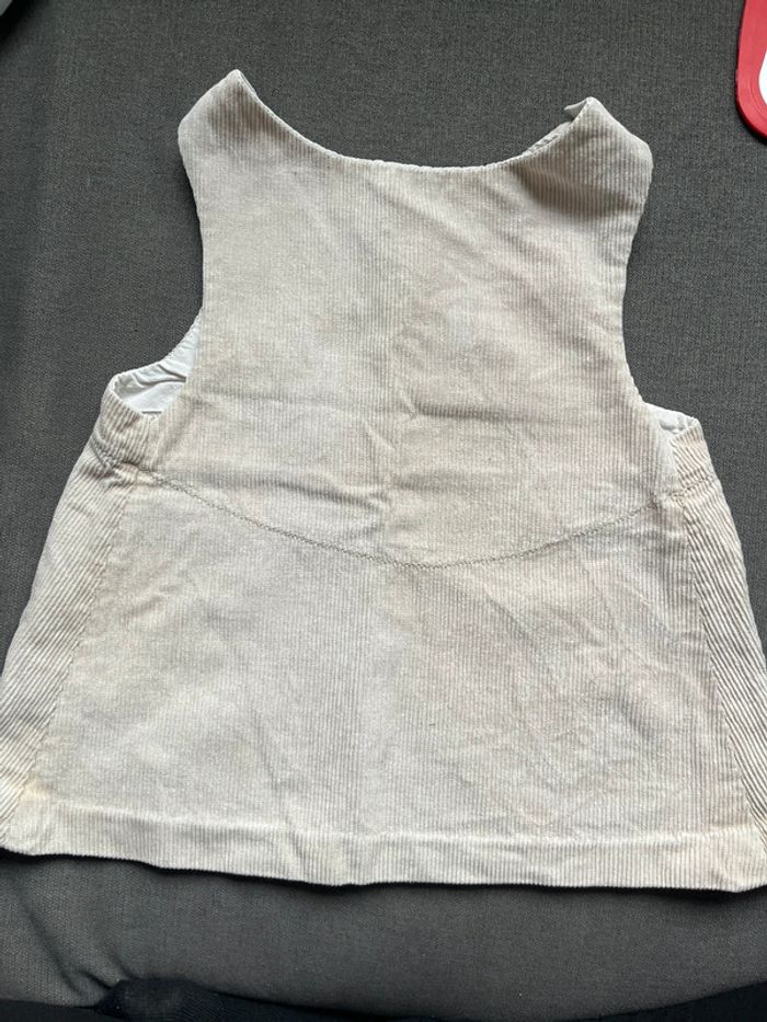 Robe chasuble velours 9 mois - photo numéro 2