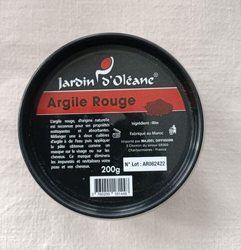 200g d'argile rouge jardin d'oléane