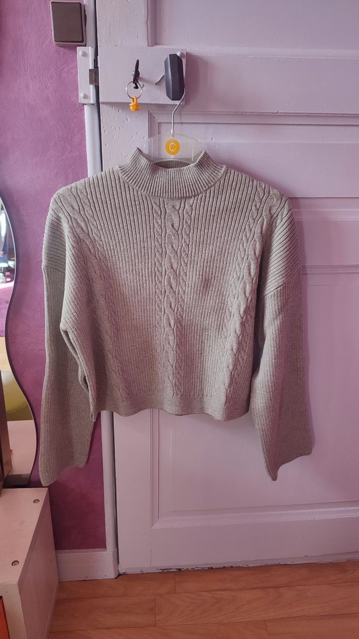 Pull vert amande taille XS - photo numéro 10