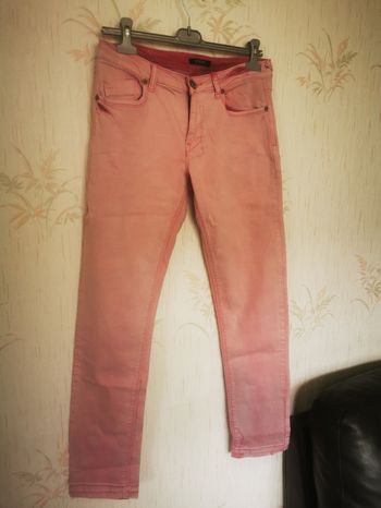 Jean rose effet délavé Agathe velmont taille 40