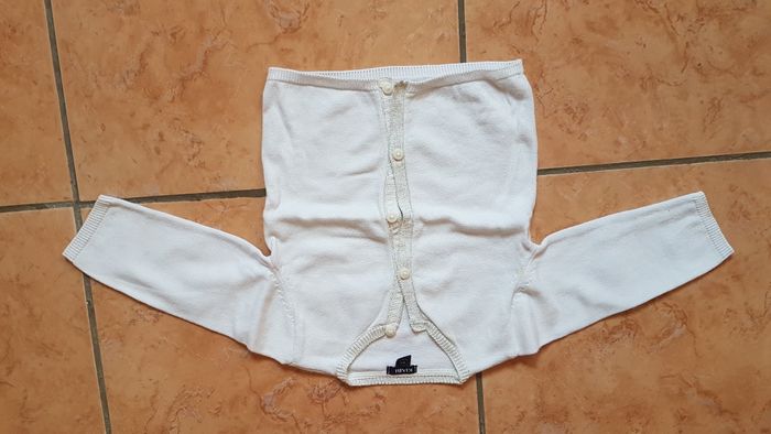 Gilet été fille 9 mois ( 69-72 cm) blanc Kiabi - photo numéro 1