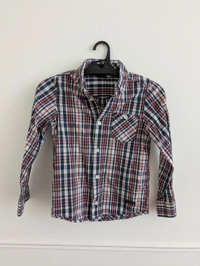Chemise sergent major a carreaux 7 ans