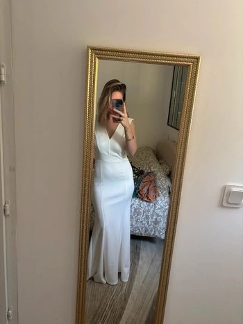 Robe de soirée longue blanche taille 36