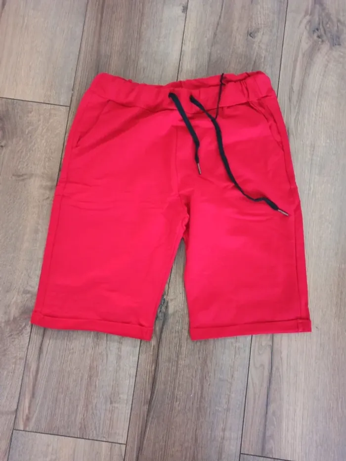 Short en coton homme XL rouge